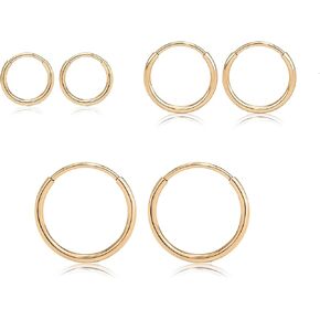 Limerencia G23 Titanium Slim Huggie Hoop Earrings, Hypoallergenic F136 Implant Grade Pure Titanium for Sensitive Ears