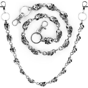 Pocket Watch Chains Skull Trouser Chains - Biker Wallet Chain, Punk Heavy Gothic Style Accessory in Kuwait