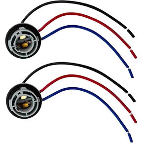4PCS 1157 LED Bulb Socket Plug, Signal Light Socket Wiring Harness, Car Plastic Waterproof Turn Signal Tail Stop Rear Brake Light Base Harness Plugs Connector