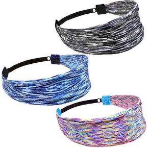FROG SAC Sport Headbands for Girls, Adjustable Non Slip Athletic Sports Hair Bands for Women, Stretch Elastic Workout Mesh Headband for Yoga Running Exercise Soccer