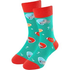 Boys Socks 6-8 Years Old Crazy Socks for Kids 10-12 Silly Funny Novelty Dress Socks for Boy Girl Birthday Christmas Gift