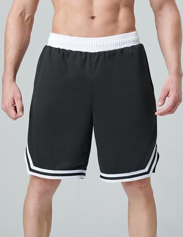 Liberty Imports 5 Pack Men's Quick Dry Athletic Shorts with Pockets Elastic Waist Activewear for Workout Gym Basketball in Saudi Arabia
