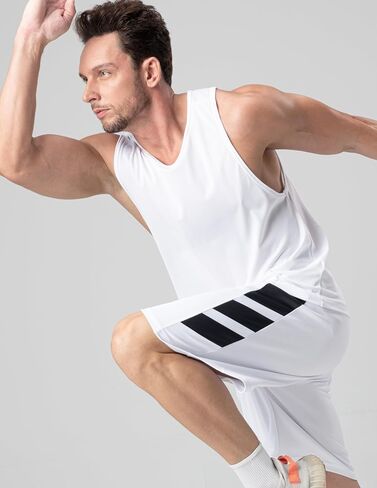 Liberty Imports 5 Pack Men's Quick Dry Athletic Shorts with Pockets Elastic Waist Activewear for Workout Gym Basketball in Saudi Arabia