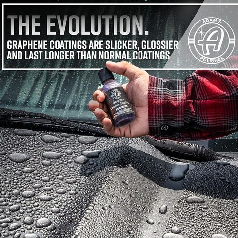 Adam's Polishes UV Graphene Ceramic Coating - 10H Ceramic Coating for Cars W/UV Glow Technology | 7+ Years of Protection | Apply After Car Wash Clay Bar Car Buffer Polisher | Boat RV Motorcycle in Saudi Arabia