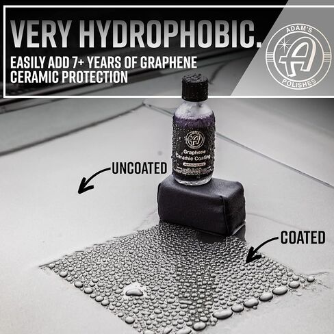 Adam's Polishes UV Graphene Ceramic Coating - 10H Ceramic Coating for Cars W/UV Glow Technology | 7+ Years of Protection | Apply After Car Wash Clay Bar Car Buffer Polisher | Boat RV Motorcycle in Saudi Arabia