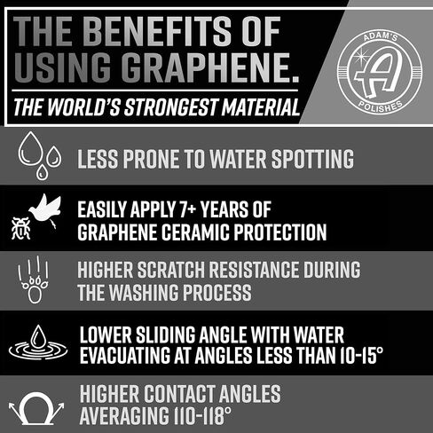 Adam's Polishes UV Graphene Ceramic Coating - 10H Ceramic Coating for Cars W/UV Glow Technology | 7+ Years of Protection | Apply After Car Wash Clay Bar Car Buffer Polisher | Boat RV Motorcycle in Saudi Arabia