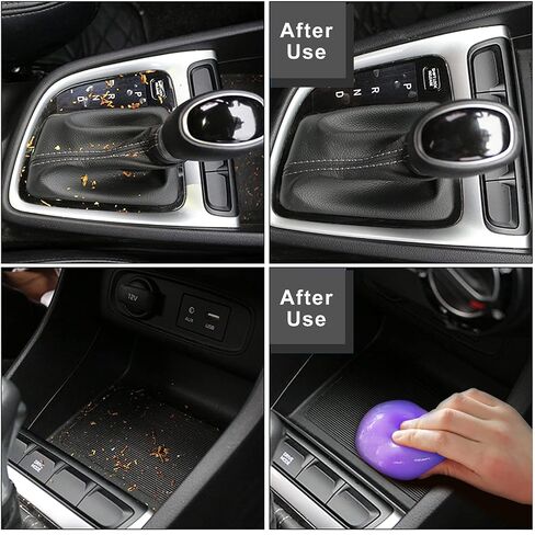 TICARVE 2Pack Cleaning Gel for Car Putty Car Vent Cleaner Cleaning Putty Gel Auto Tools Car Interior Cleaner Dust Mud for Cars and Keyboard Cleaner Slime Purple (320g/11.2oz) in Saudi Arabia