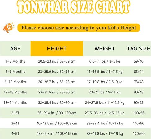 TONWHAR Unisex Baby Animal Halloween Costume Kid's and Toddler's Autumn Winter Outfits Jumpsuit in Kuwait