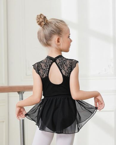 Gogokids 2 Pcs Ballet Leotards for Girls, Toddler Dance Dress Outfit with Removable Shiny Skirt Combo in Saudi Arabia