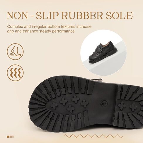 أحذية ohsofy Girls Penny Loafers المسطحة الكاجوال للفتيات الصغيرات زي مدرسي أكسفورد مريح غير قابل للانزلاق ونعل مزود بخطاف وحلقة لحفلات الزفاف (طفل صغير/طفل صغير) in Saudi Arabia