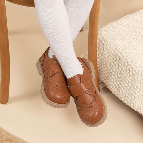 أحذية ohsofy Girls Penny Loafers المسطحة الكاجوال للفتيات الصغيرات زي مدرسي أكسفورد مريح غير قابل للانزلاق ونعل مزود بخطاف وحلقة لحفلات الزفاف (طفل صغير/طفل صغير) in Saudi Arabia