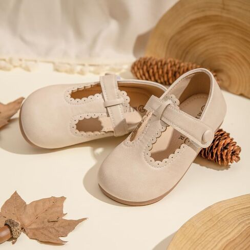 Meckior Toddler Little Girl Mary Jane Dress Shoes Ballet Flats for Girl Party School Shoes Bowknot Princess Shoes in Kuwait