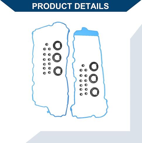 VS50808R, VS50502 Valve Cover Gasket for Chevrolet Traverse 2009-2016 / Car/Rubber / 1 Set Black Blue in Saudi Arabia