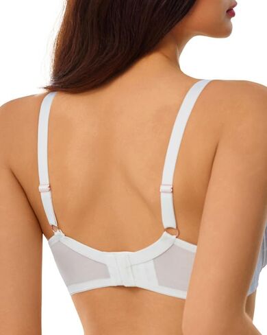 Sexy Lace Bras for Women See Through Unlined Underwire Push Up Bralettes Sheer with Dot Mesh Bra 34B-40E in Kuwait