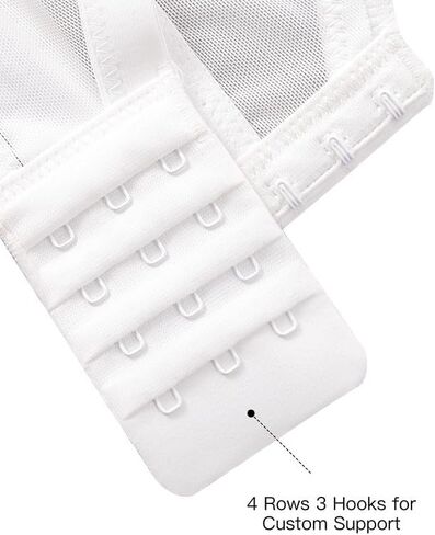 Sexy Lace Bras for Women See Through Unlined Underwire Push Up Bralettes Sheer with Dot Mesh Bra 34B-40E in Kuwait