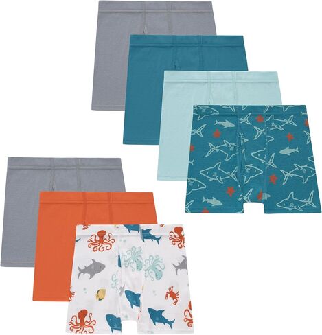 Hanes Boys' Organic Cotton, Pure Comfort Boxer Brief Underwear for Toddlers, Multipacks in Saudi Arabia