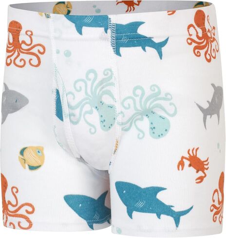 Hanes Boys' Organic Cotton, Pure Comfort Boxer Brief Underwear for Toddlers, Multipacks in Saudi Arabia