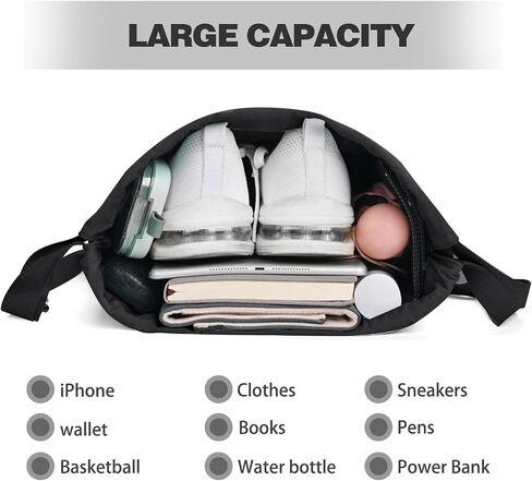 Drawstring Backpack with Wet Pocket Gym Backpack Water-Resistant Cinch String Bag Beach Swim for Women Men（Pink） in Saudi Arabia