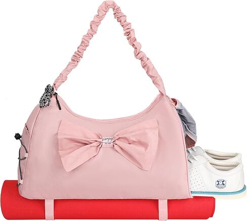 Gym Bag for Women-Yoga Mat Bag,Women Gifts Travel Duffle Bag with Shoe Compartment Waterproof Foldable Bags for Plane,Weekender Overnight Bag with Wet Pocket for Yoga,Pilates,Luggage,Swimming in Kuwait