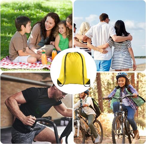 KUUQA Drawstring Backpack, 25Pcs Navy Blue, Lightweight Gym Bag for Sports, Travel, Yoga in Kuwait