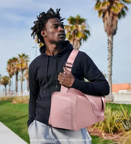 Small Gym Bag for women men, Stylish Compact Sports Bag, Small Duffle Bag Crossbody Bags for women men, Suitable For Gym Work Fitness Travel, 3 in 1 Duffle Bags in Saudi Arabia