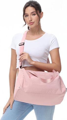 Small Gym Bag for women men, Stylish Compact Sports Bag, Small Duffle Bag Crossbody Bags for women men, Suitable For Gym Work Fitness Travel, 3 in 1 Duffle Bags in Saudi Arabia
