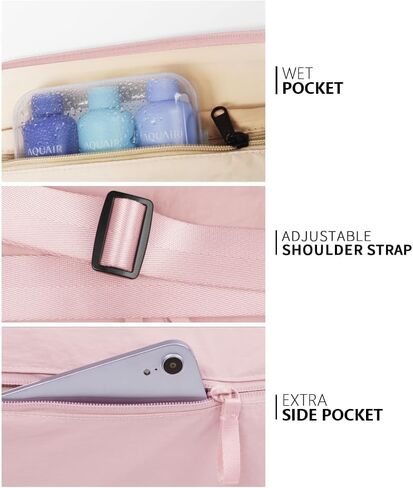 Small Gym Bag for women men, Stylish Compact Sports Bag, Small Duffle Bag Crossbody Bags for women men, Suitable For Gym Work Fitness Travel, 3 in 1 Duffle Bags in Saudi Arabia