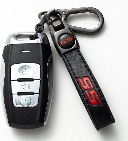 Genuine Leather Car Keychain Key Chain Compatible with Ford Mustang Men and Women Family Present Key Ring Accessories in Saudi Arabia