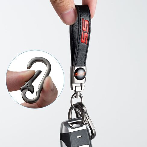 Genuine Leather Car Keychain Key Chain Compatible with Ford Mustang Men and Women Family Present Key Ring Accessories in Saudi Arabia