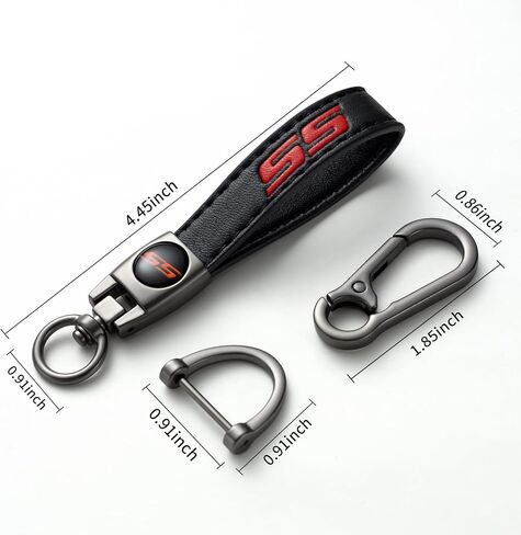 Genuine Leather Car Keychain Key Chain Compatible with Ford Mustang Men and Women Family Present Key Ring Accessories in Saudi Arabia