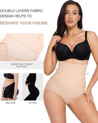 Lover-Beauty Shapewear Tummy Control Underwear for Women, High Waisted Body Shaper Girdle Panties in Kuwait