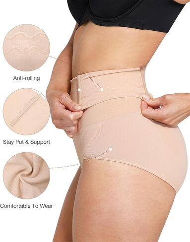 Lover-Beauty Shapewear Tummy Control Underwear for Women, High Waisted Body Shaper Girdle Panties in Kuwait