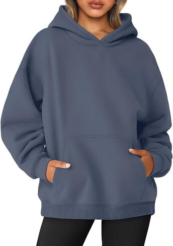 AUTOMET Womens Oversized Sweatshirts Fleece Hoodies Long Sleeve Shirts Pullover Fall Outfits 2024 with Pocket in Kuwait