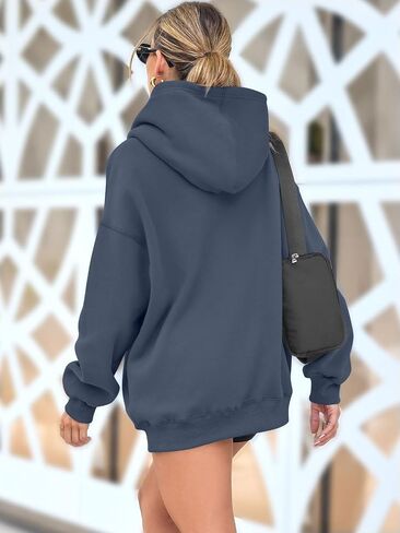AUTOMET Womens Oversized Sweatshirts Fleece Hoodies Long Sleeve Shirts Pullover Fall Outfits 2024 with Pocket in Kuwait