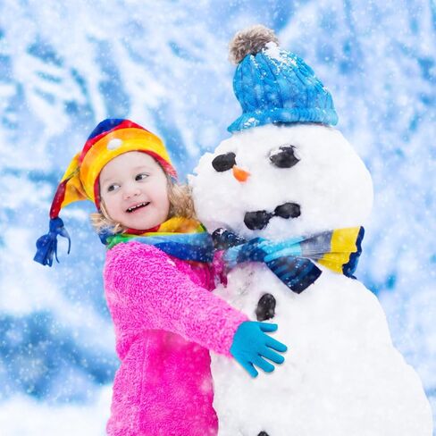 ONESING 12 Pairs Kids Gloves - Warm Knitted Winter Gloves Bulk for Girls Boys | Children Gloves Designed for Cold Weather in Kuwait