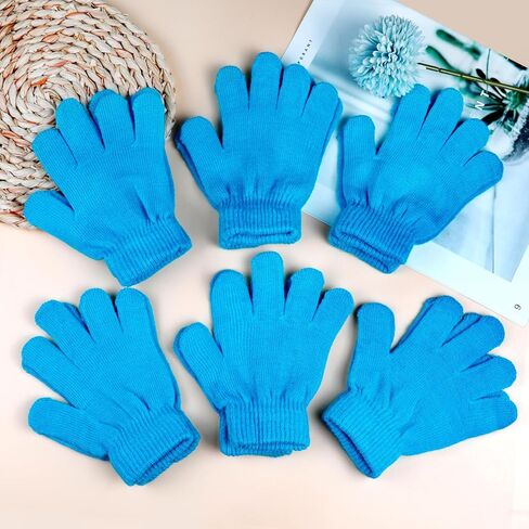 ONESING 12 Pairs Kids Gloves - Warm Knitted Winter Gloves Bulk for Girls Boys | Children Gloves Designed for Cold Weather in Kuwait