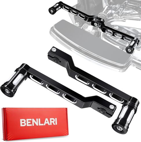Benlari Heel Toe Gear Shifter Lever Pegs, CNC Shift Lever Peg Fit for Harley Touring Electra Glide Street Road Glide Road King 1988-later, FL Softail 1986-later, Tri Glide Trikes 2008-later, Black in Kuwait