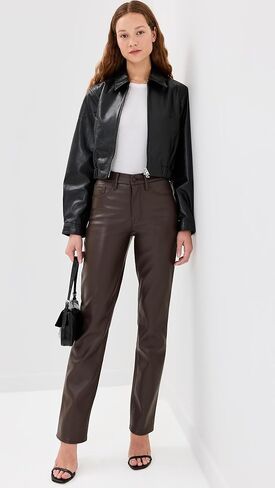 Good American Women's Better Than Leather Good Icon Pants in Saudi Arabia