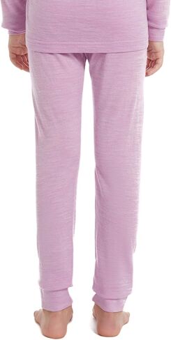 Kids Unisex 100% Merino Wool Base Layer Pants Lightweight Thermal Underwear Bottom in Kuwait