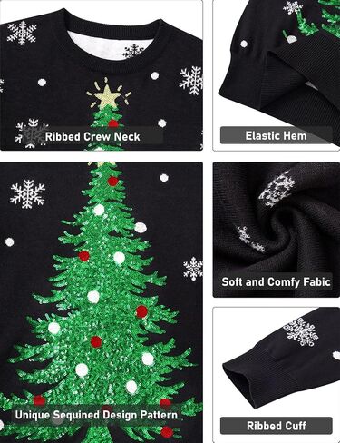 Boys' Ugly Christmas Sweaters for Kids Girl Xmas Pullover Sweatshirt 7-14Y in Kuwait