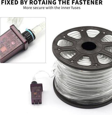 LED Rope Lights for Outside, 10Ft 360°Blue Solar Rope Lights Outdoor Waterproof, 43 LEDs 110V 8 Modes Remote Control Timer Christmas Rope Lights for Party Holiday Garden Decoration (Blue) in Saudi Arabia