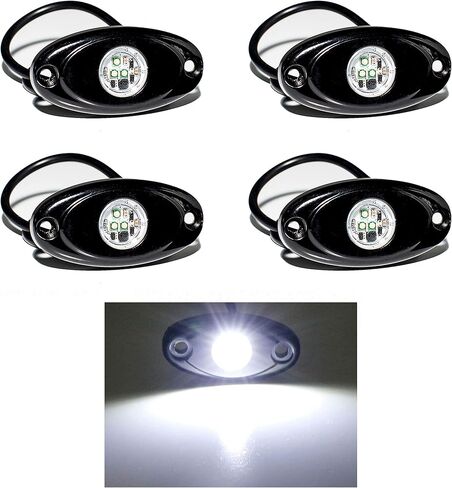 YONEDA Rock Lights for Trucks(4 Pods White) in Saudi Arabia