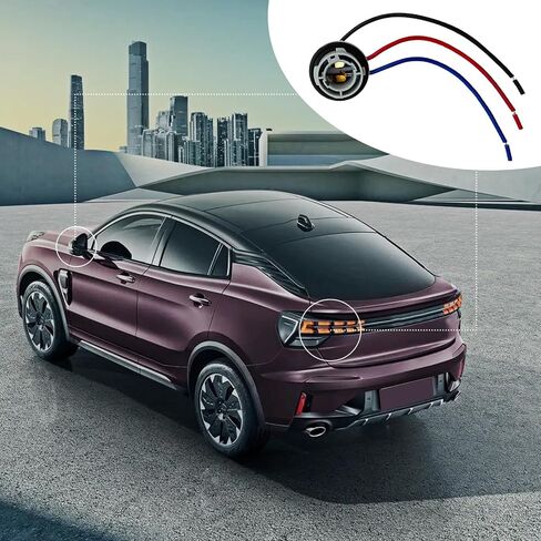 4PCS 1157 LED Bulb Socket Plug, Signal Light Socket Wiring Harness, Car Plastic Waterproof Turn Signal Tail Stop Rear Brake Light Base Harness Plugs Connector in Saudi Arabia