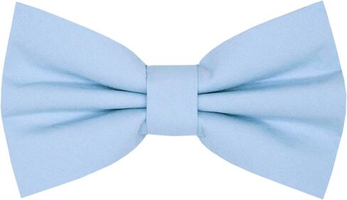 Boys Pre-tied Cotton Bow Ties Adjustable Solid Color Bow Tie Classic Bow Tie For Kids in Kuwait