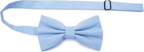 Boys Pre-tied Cotton Bow Ties Adjustable Solid Color Bow Tie Classic Bow Tie For Kids in Kuwait