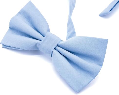 Boys Pre-tied Cotton Bow Ties Adjustable Solid Color Bow Tie Classic Bow Tie For Kids in Kuwait