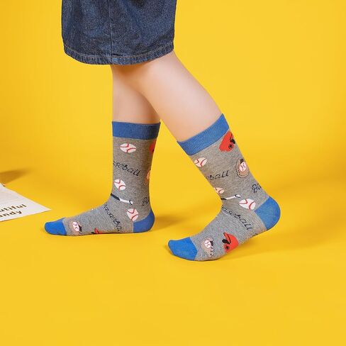 Boys Socks 6-8 Years Old Crazy Socks for Kids 10-12 Silly Funny Novelty Dress Socks for Boy Girl Birthday Christmas Gift in Kuwait