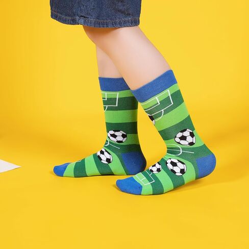 Boys Socks 6-8 Years Old Crazy Socks for Kids 10-12 Silly Funny Novelty Dress Socks for Boy Girl Birthday Christmas Gift in Kuwait
