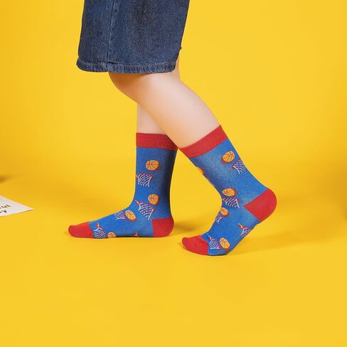 Boys Socks 6-8 Years Old Crazy Socks for Kids 10-12 Silly Funny Novelty Dress Socks for Boy Girl Birthday Christmas Gift in Kuwait