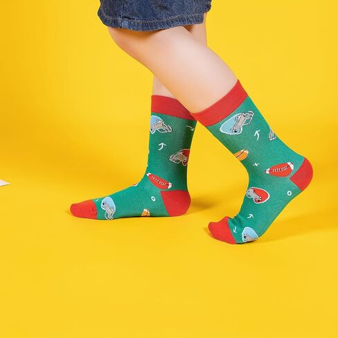Boys Socks 6-8 Years Old Crazy Socks for Kids 10-12 Silly Funny Novelty Dress Socks for Boy Girl Birthday Christmas Gift in Kuwait